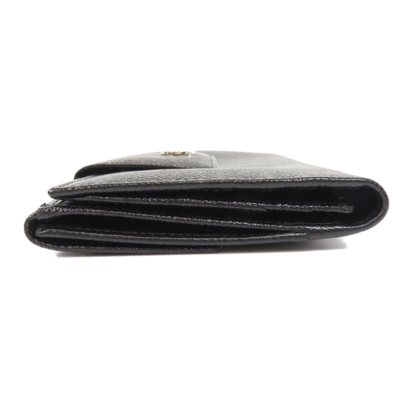 Bvlgari motif long wallet bi-fold leather ladies