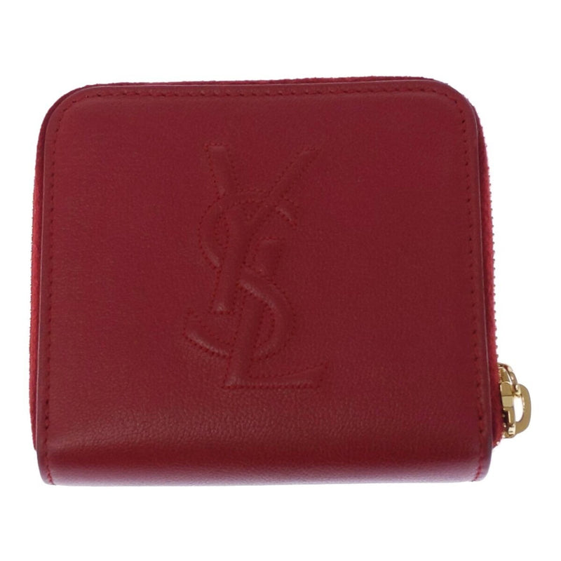 YVES SAINT LAURENT Yves Saint Laurent Round Zip Leather YSL Ladies Wallet