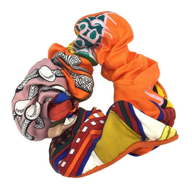 HERMES Hermes Scrunchie Claudia CHOUCHOU CLAUDIA Orange Hair