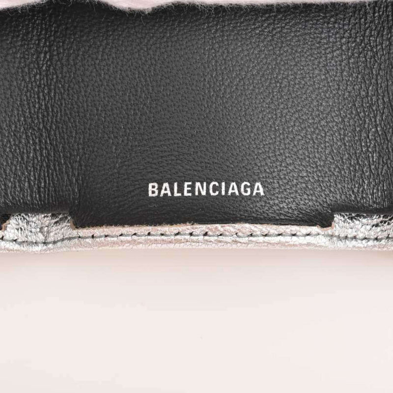 Balenciaga Womens Leather Wallet (tri-fold) Silver