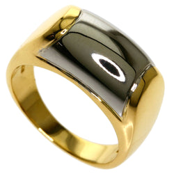 Bvlgari Tronchetto Ring K18 Yellow Gold Steel Ladies