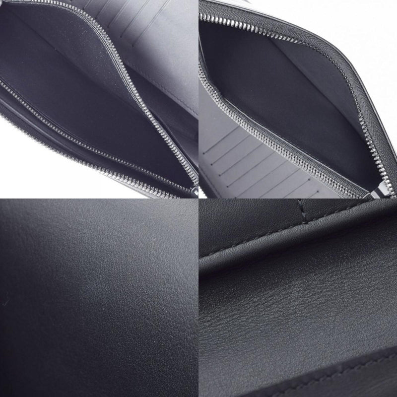 LOUIS VUITTON Monogram Shadow Zippy Vertical Black M62902 Men's Leather Wallet
