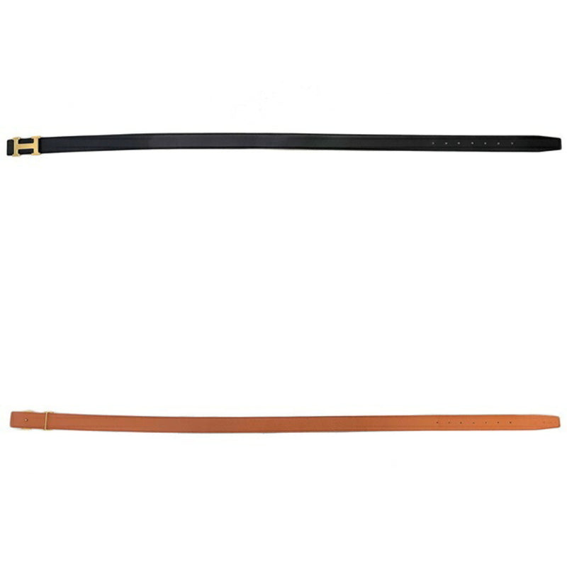 Hermes H Belt Black Orange Gold Guilloche Leather Box Calf Muffler Taurillon Cremas  K Engraved HERMES 31mm 83cm 98cm Mens Long Waist Metal Fittings