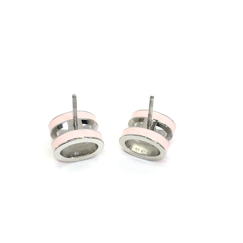 HERMES Hermes Earrings H Pop Ash Pink Rose Dragee Gold Catch Ladies