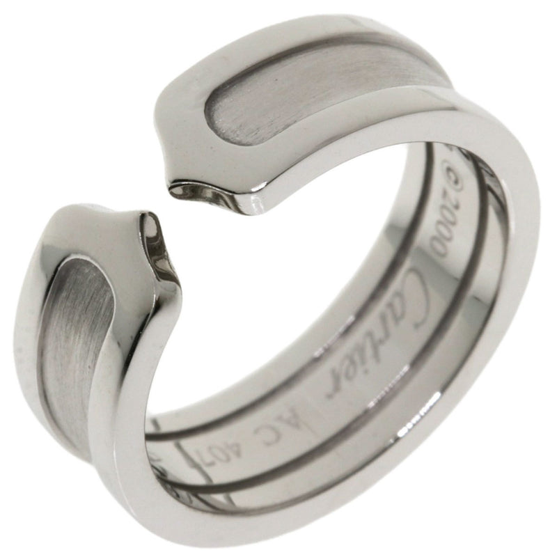 Cartier C2 Ring # 52 / K18 White Gold Ladies CARTIER