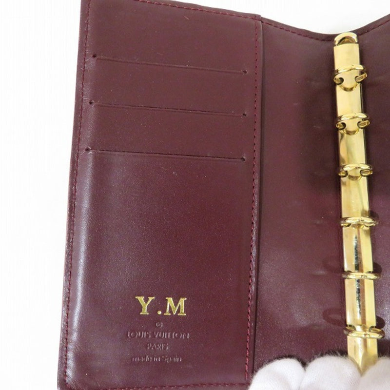 Louis Vuitton Monogram Vernis R21026 Agenda PM Notebook Cover Unisex