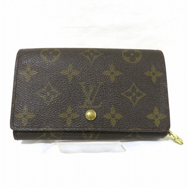 Louis Vuitton Monogram Porto Monevier Tresor M61730 Bi-Fold Wallet Unisex