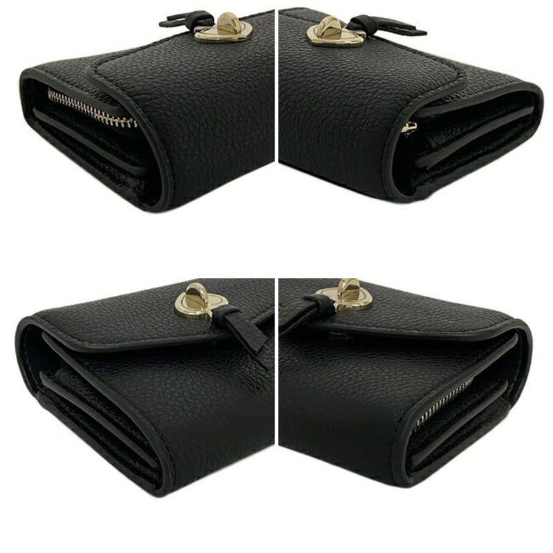 Kate Spade Bi-Fold Wallet Black Gold Marty K6026 Leather kate spade Ladies