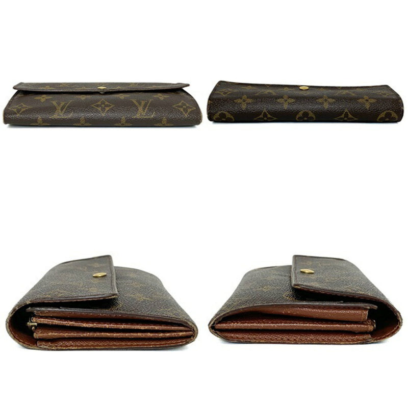 Louis Vuitton Portofeuil Sarah Brown Monogram M61734 Wallet TH0060 LOUIS VUITTON LV Folded Women's Men's