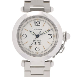 CARTIER Cartier Pasha C Big Date Mens SS Watch Automatic White Dial