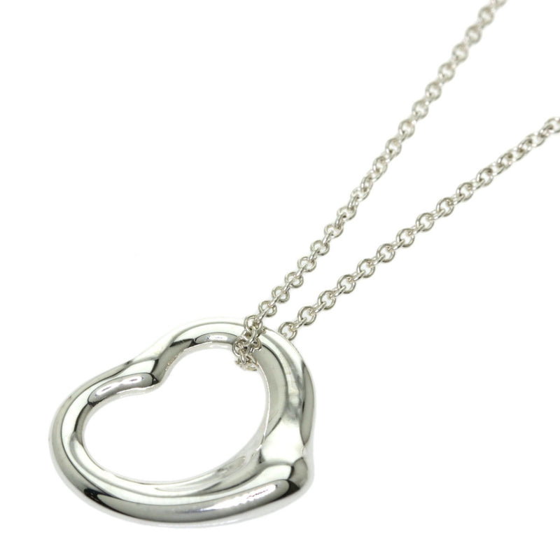 Tiffany Open Heart Necklace Silver Ladies