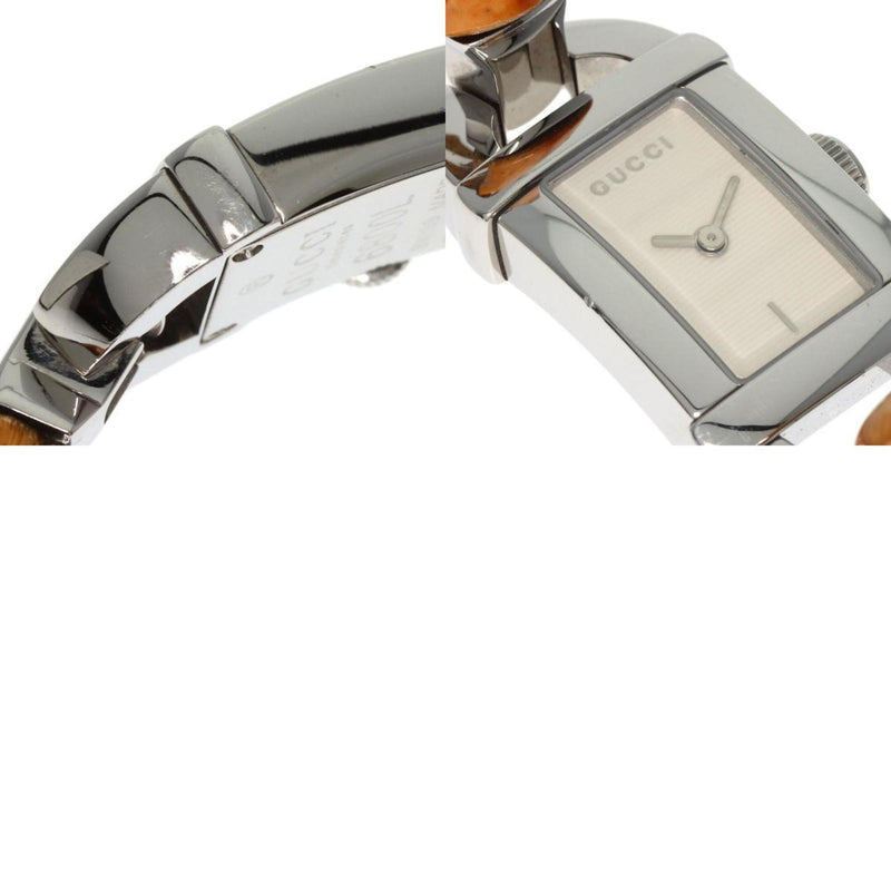 Gucci 6800L Bamboo Watch Stainless Steel Ladies GUCCI