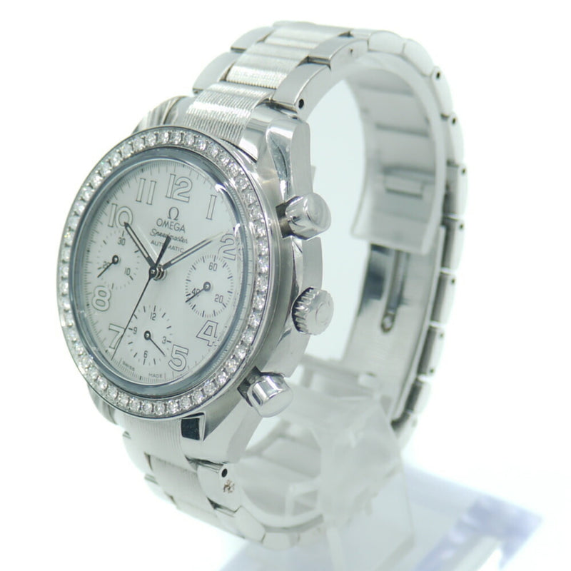 OMEGA Omega Speedmaster 3535.70.00 Diamond bezel self-winding shell dial watch