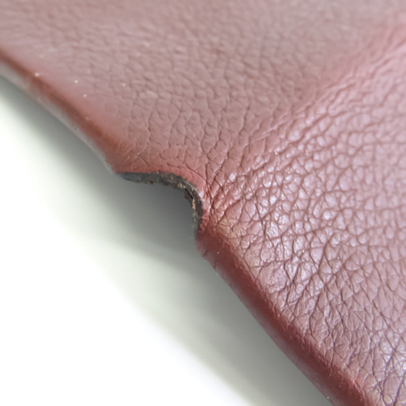Hermes Bastia Unisex Taurillon Clemence Leather Coin Purse/coin Case Brown