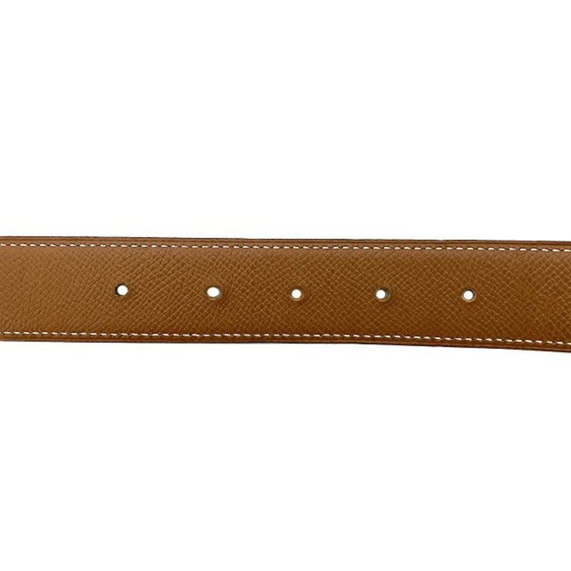 Hermes H Belt Black Brown Gold Constance Leather GP Box Calf Muffler Taurillon Cremas  X Engraved HERMES 3mm 73cm Waist Ladies