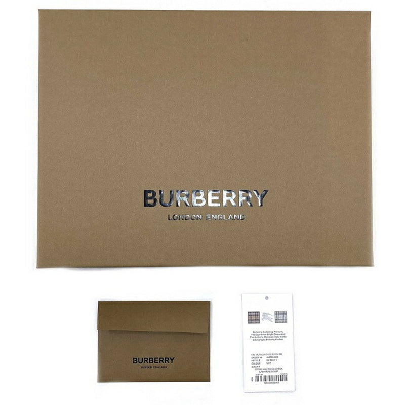 Burberry Muffler Navy White Red 8015553 Cashmere BURBERRY Blue Accessories Womens Mens