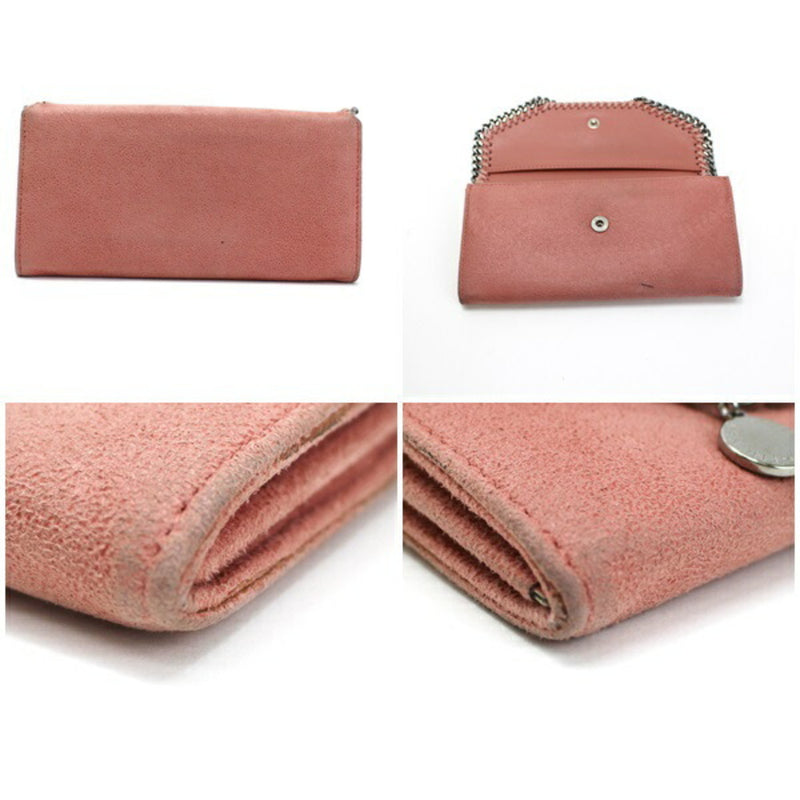 Stella McCartney Bi-Fold Wallet Salmon Pink STELLA MACARTNEY Ladies Suede