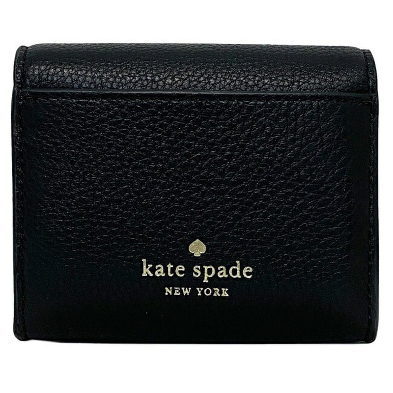 Kate Spade Bi-Fold Wallet Black Gold Marty K6026 Leather kate spade Ladies