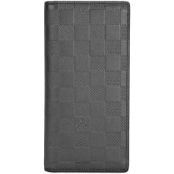 Louis Vuitton LOUIS VUITTON Purse Portofeuil Braza Damier Amphini Black N63010