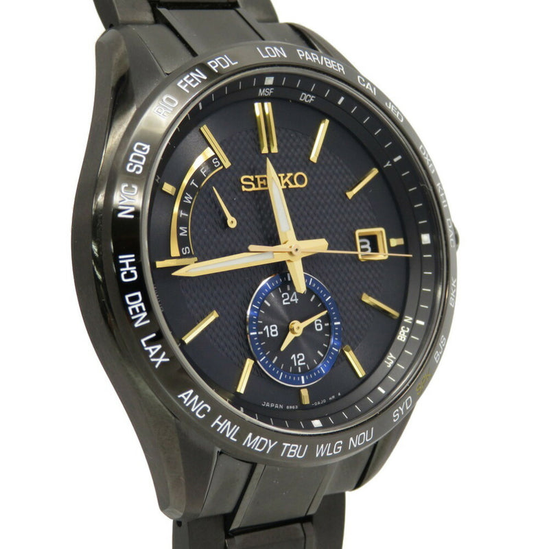 Seiko Brights Shohei Otani Model Limited 1100 SAGA257 / 8B63-0AM0 Solar Radio Wrist Watch Titanium Black