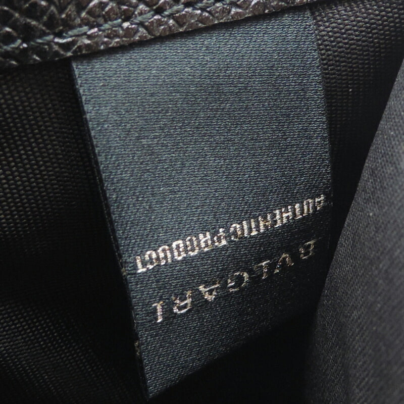 Bvlgari Men's Long Wallet Leather Black