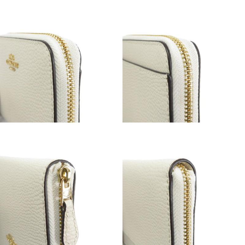 Coach F24808 Logo Motif Bi-Fold Wallet Leather Ladies
