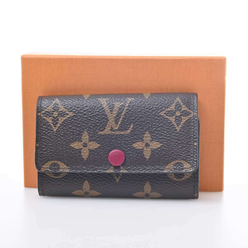 Louis Vuitton Monogram Womens PVC Key Case BordeauxBrown