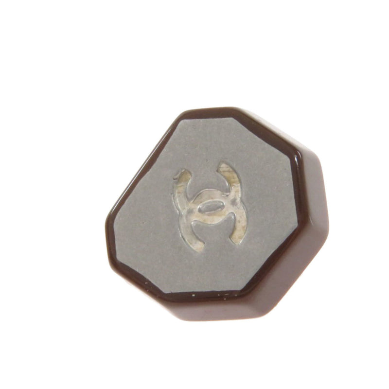 Chanel Logo Motif Earrings Plastic Ladies