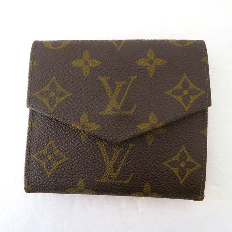 Louis Vuitton Monogram Portomonet Bier W Hook M61660 Folded Wallet Unisex