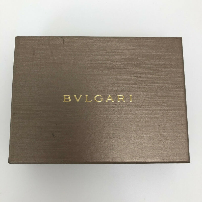 Bulgari Card Case Business Holder 30420 Calf Leather Black Mens BVLGARI