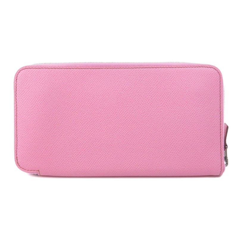 Hermes Azap Long Uno Pink Wallet Bi-Fold Epson Ladies