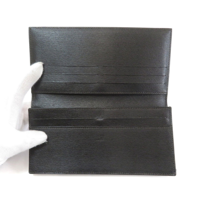 Dunhill logo hardware long wallet leather mens