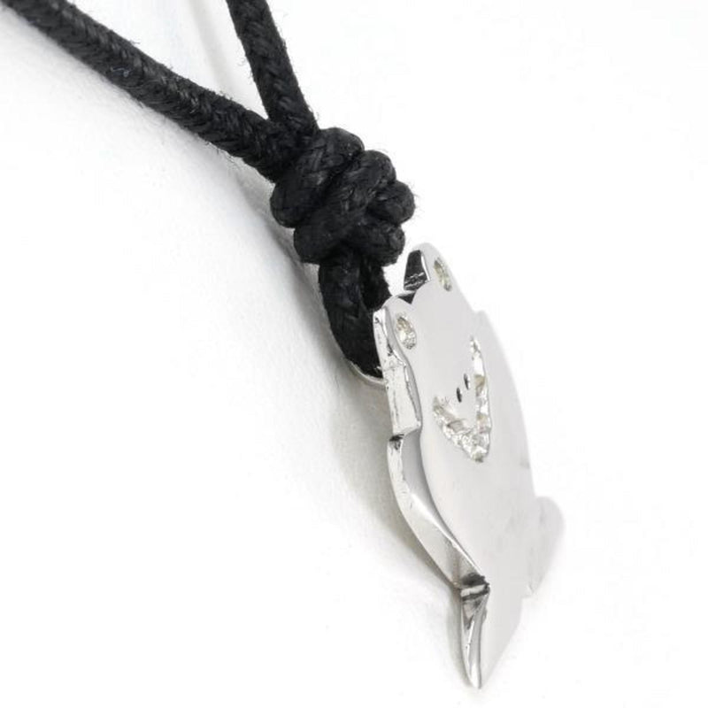 Furla Silver Alloy Cord Necklace Crystal Weight 4.2g Jewelry