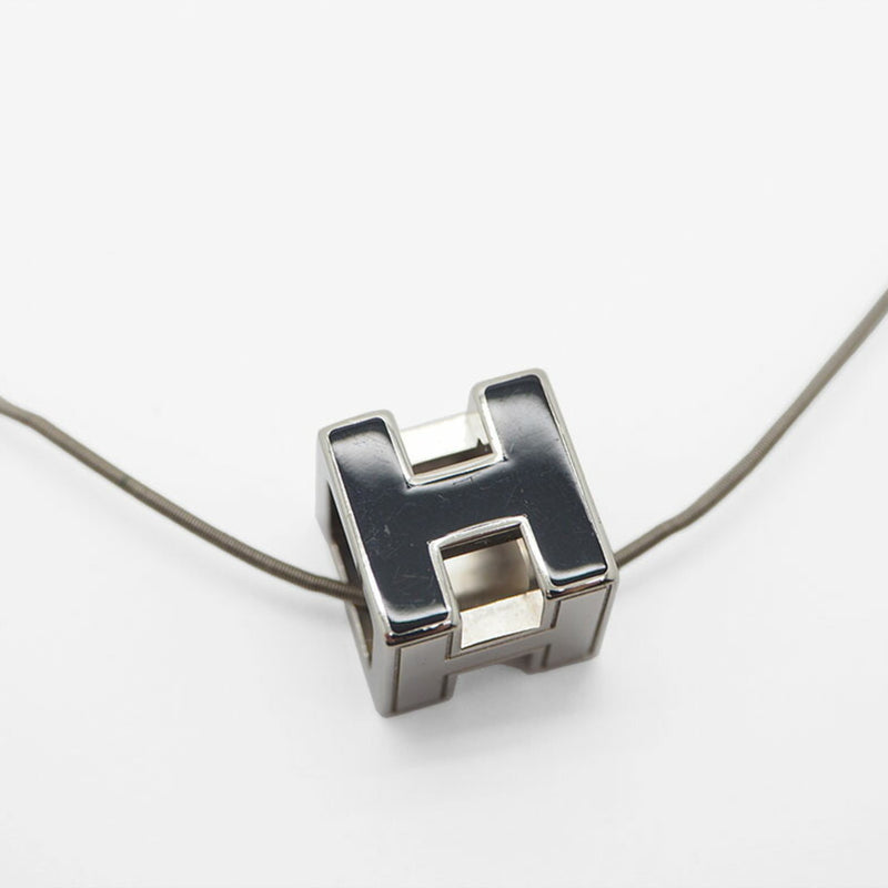 HERMES Hermes Cage Do Ash H Cube Necklace