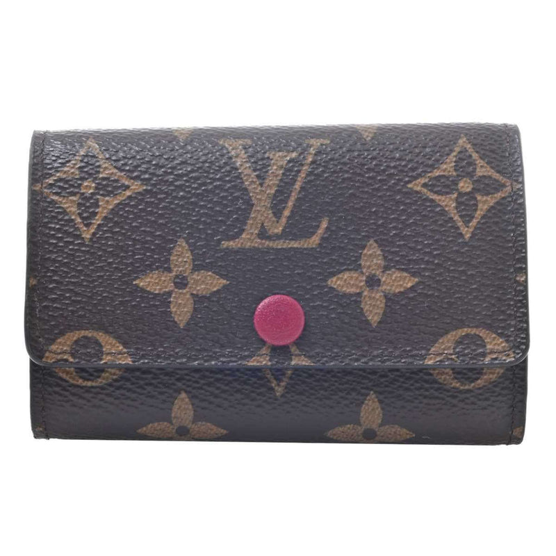 Louis Vuitton Monogram Womens PVC Key Case BordeauxBrown