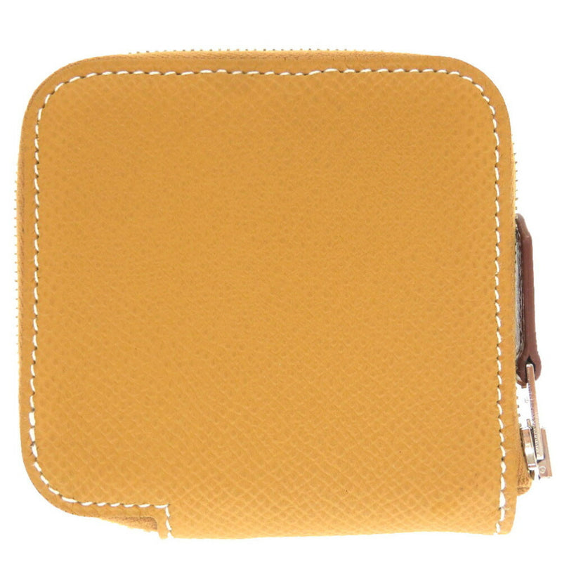 Hermes Azap Silk in Vaux Epson Y engraved () Coin case purse Purse Brown