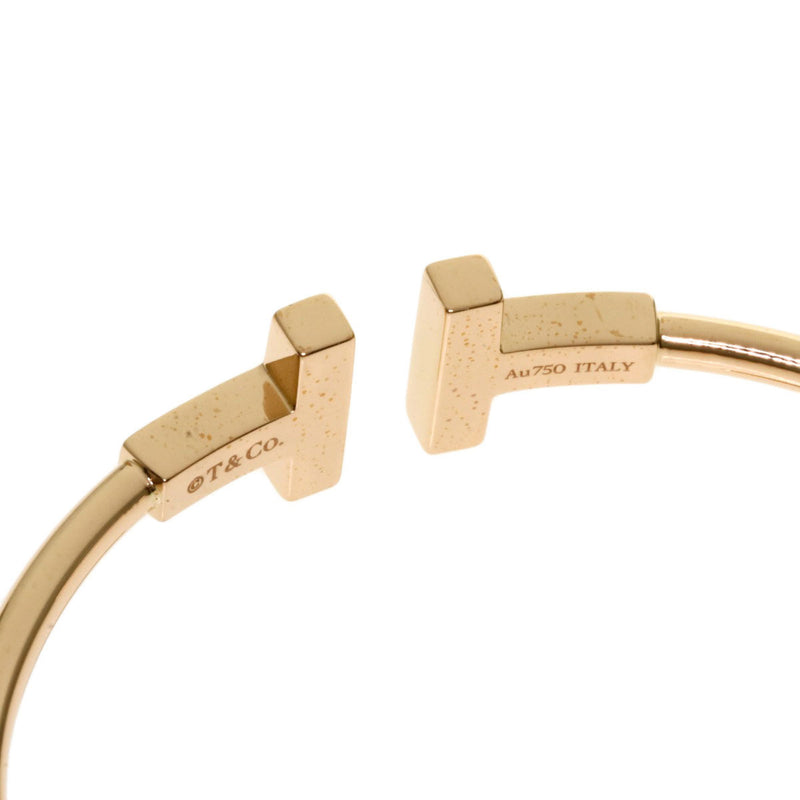 Tiffany T Wire White Shell Bracelet K18 Pink Gold Ladies