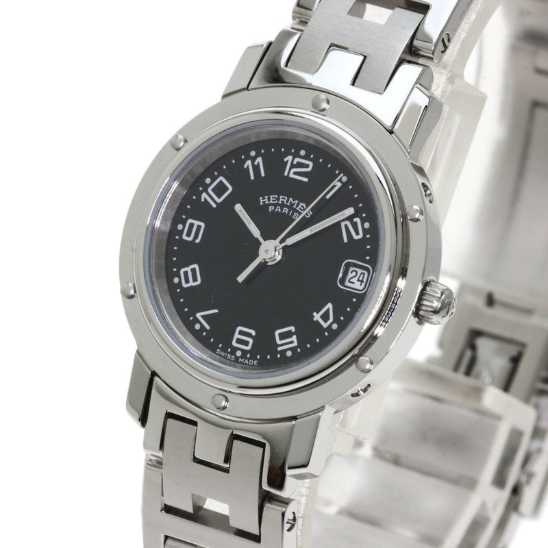 Hermes CL4.210 Clipper Watch Stainless Steel / SS Ladies HERMES