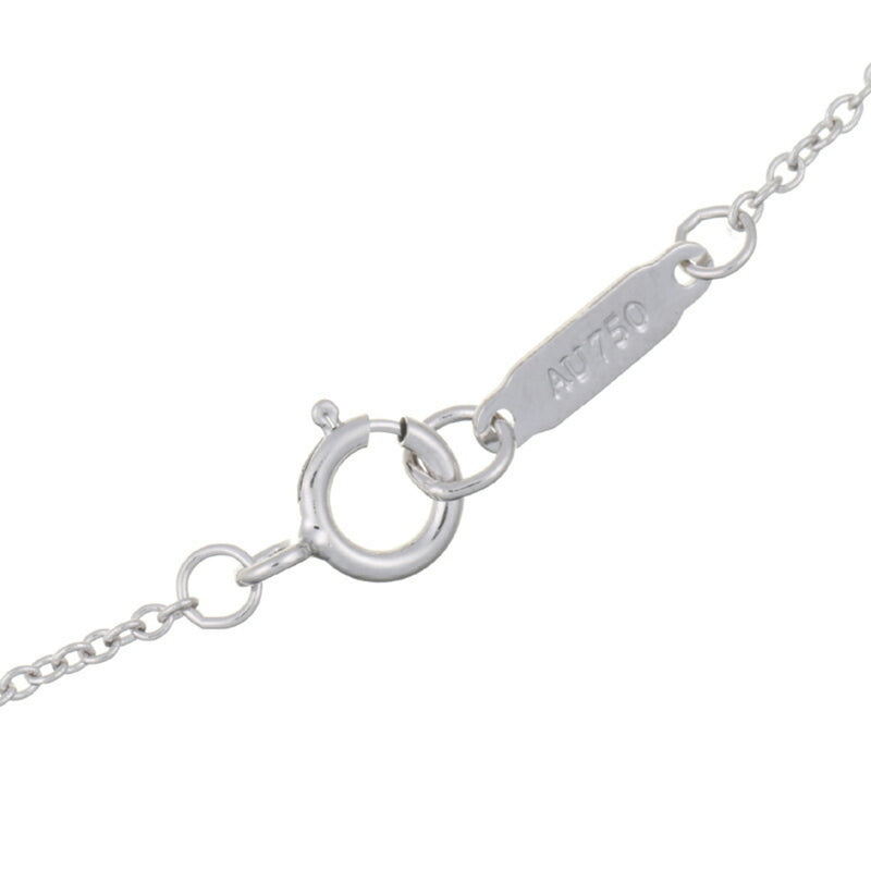 Tiffany Daisy Key 1P Pink Sapphire Women's Necklace 750 White Gold