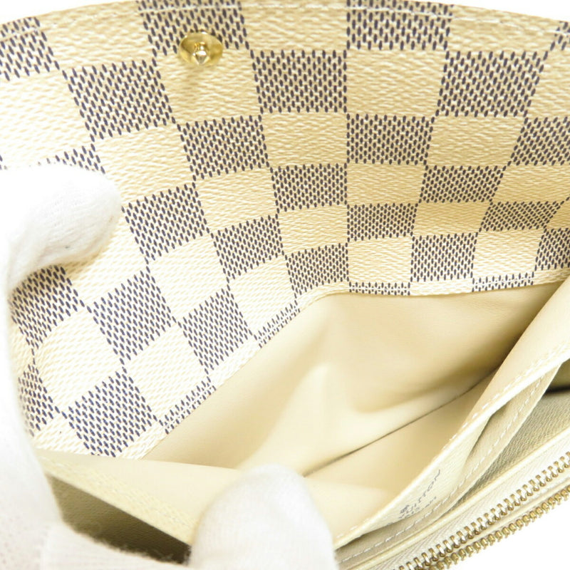 Louis Vuitton N63546 Emilie Wallet Damier Azul Long Wallet Bi-Fold Canvas Ladies