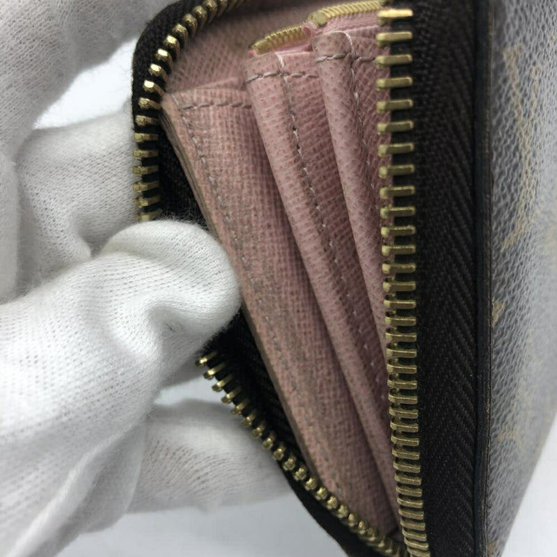 LOUIS VUITTON M41894 Zippy Wallet Monogram Rose Ballerine Round Zip Louis Vuitton