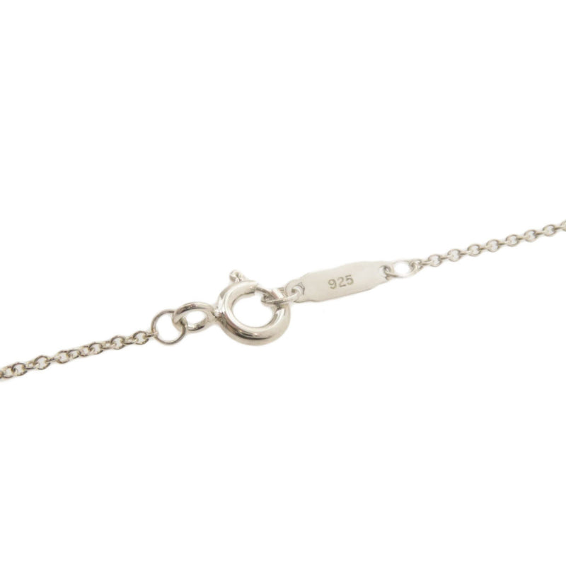 Tiffany Heart Key Diamond Necklace Silver Ladies