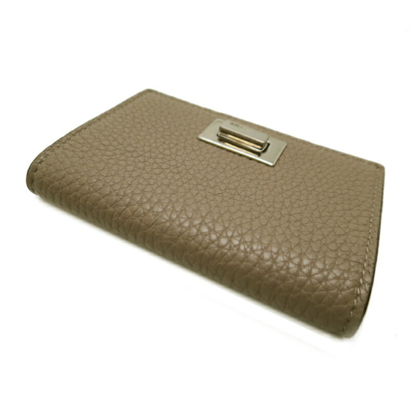 Fendi Peekaboo Celeria Business Card Included Women's and Men's Case 8M0425 Leather Beige