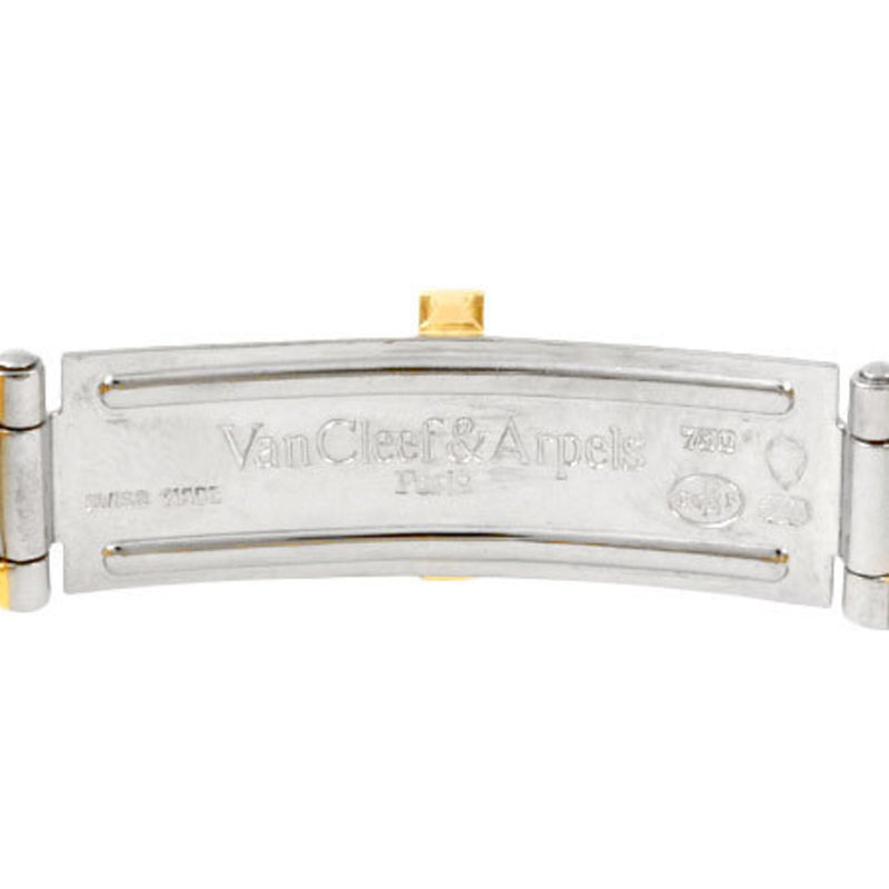 Van Cleef & Arpels Classic La Collection Diamond Bezel K18 Yellow Gold Ladies Watch Quartz White Dial 18901 B1