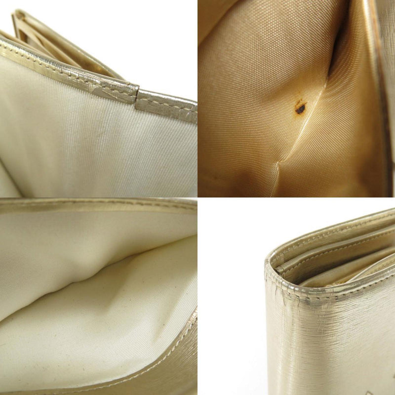 Chanel Coco Mark Long Wallet Bi-Fold Patent Leather Ladies