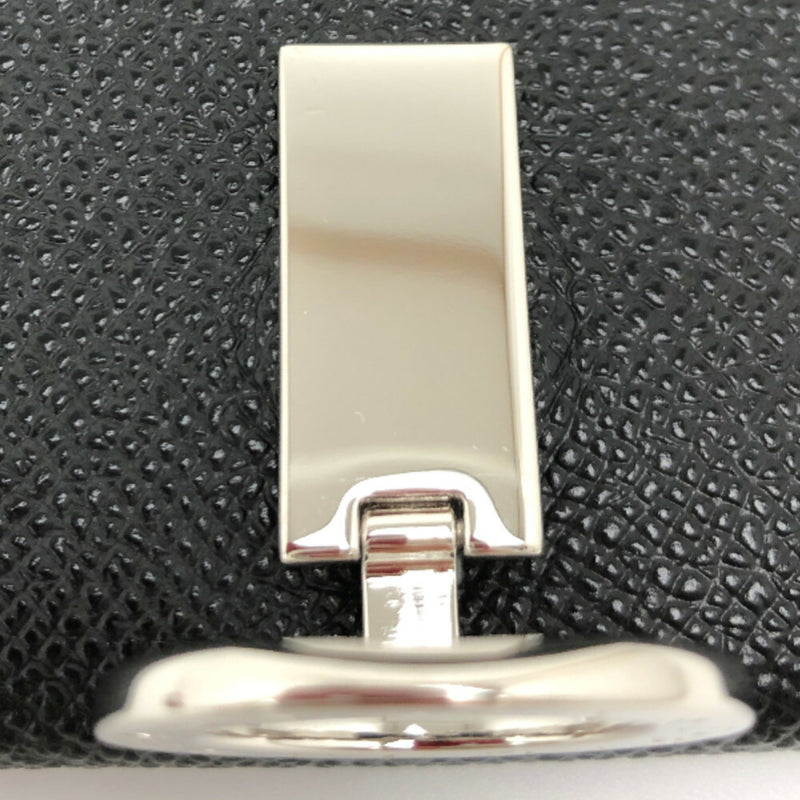 Bulgari Card Case Business Holder 30420 Calf Leather Black Mens BVLGARI