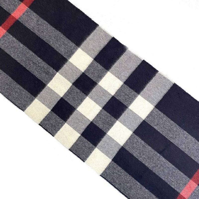 Burberry Muffler Navy White Red 8015553 Cashmere BURBERRY Blue Accessories Womens Mens