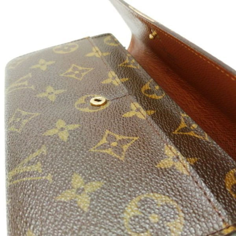 Louis Vuitton Monogram Pochette Portomone Credit M61726 Wallet Long Bi-Fold Ladies
