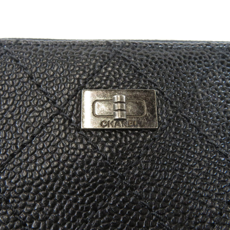Chanel Stitch Long Wallet Caviar Skin Ladies