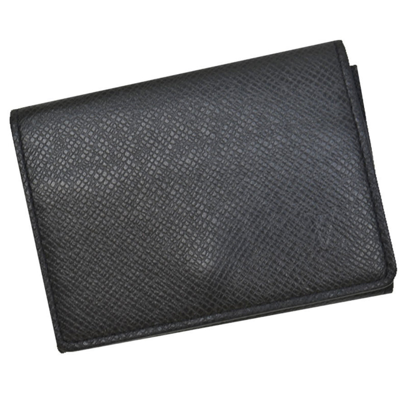 Louis Vuitton Card Case Taiga Amberop Cult de Visit NM Noir Leather Business Holder Mens M64595